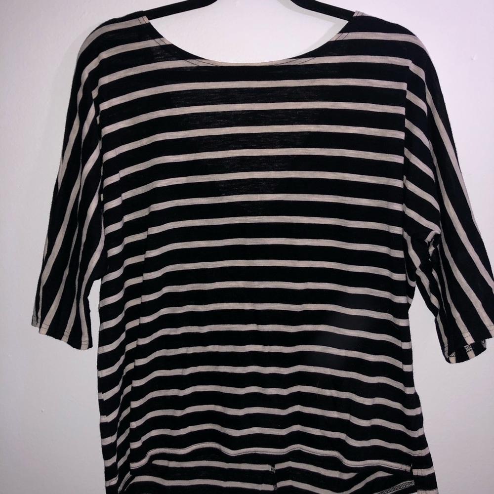 Black/white striped shirt